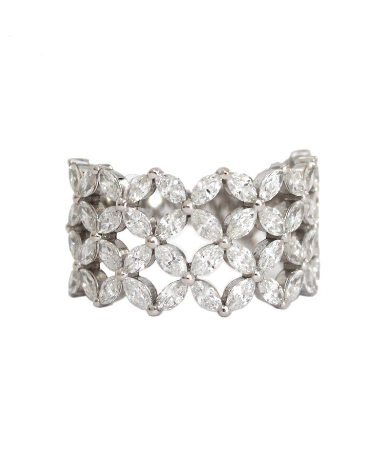 Ethereal Bloom - 18K White Gold and Diamonds Rings - Tess Van Ghert - 1
