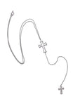 Fancy Cross Delicate Rosary Necklaces - Tess Van Ghert - 1