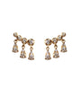 Rain Drop Diamond drop Earrings in 18K White Gold - Gold and Diamond Earrings - Tess Van Ghert - 1