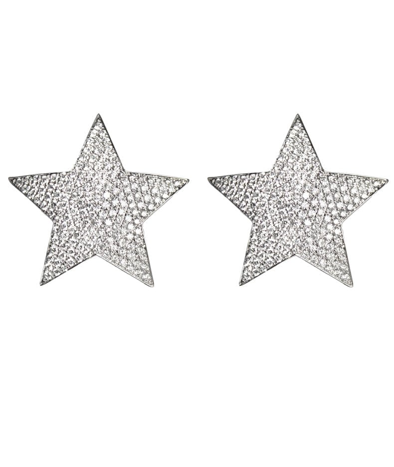 Diamond Star Earrings - Tess Van Ghert