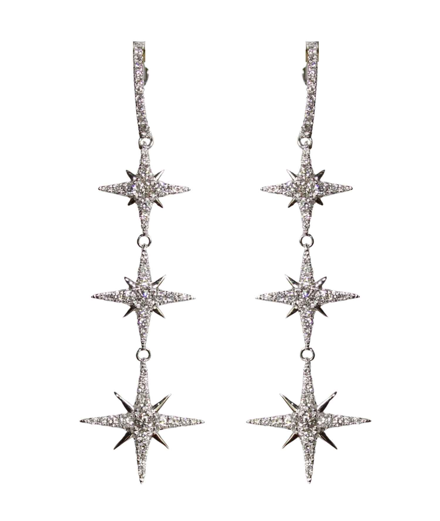 Stardust - 18K gold and diamond earrings